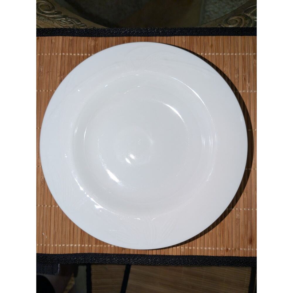 Set of 6 Mikasa Studio Nova Bamboo White M2050 Rim Salad Soup Bowls Fine China